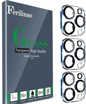 Ferilinso® 3 Pack Camera Lens Protector for iPhone 13 Pro Max & 13 Pro